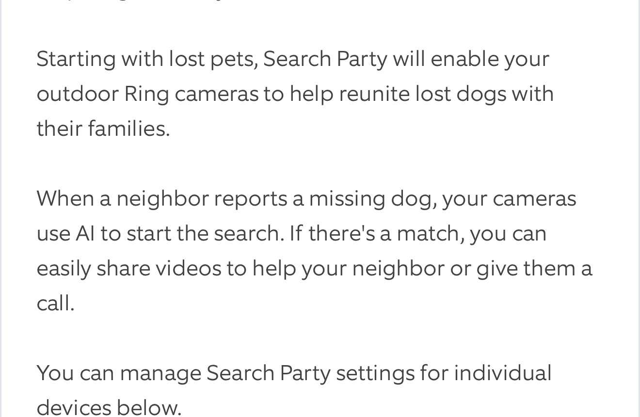 Ring“寻狗行动”默认开启引争议:智能寻宠便利,隐私边界何在?
