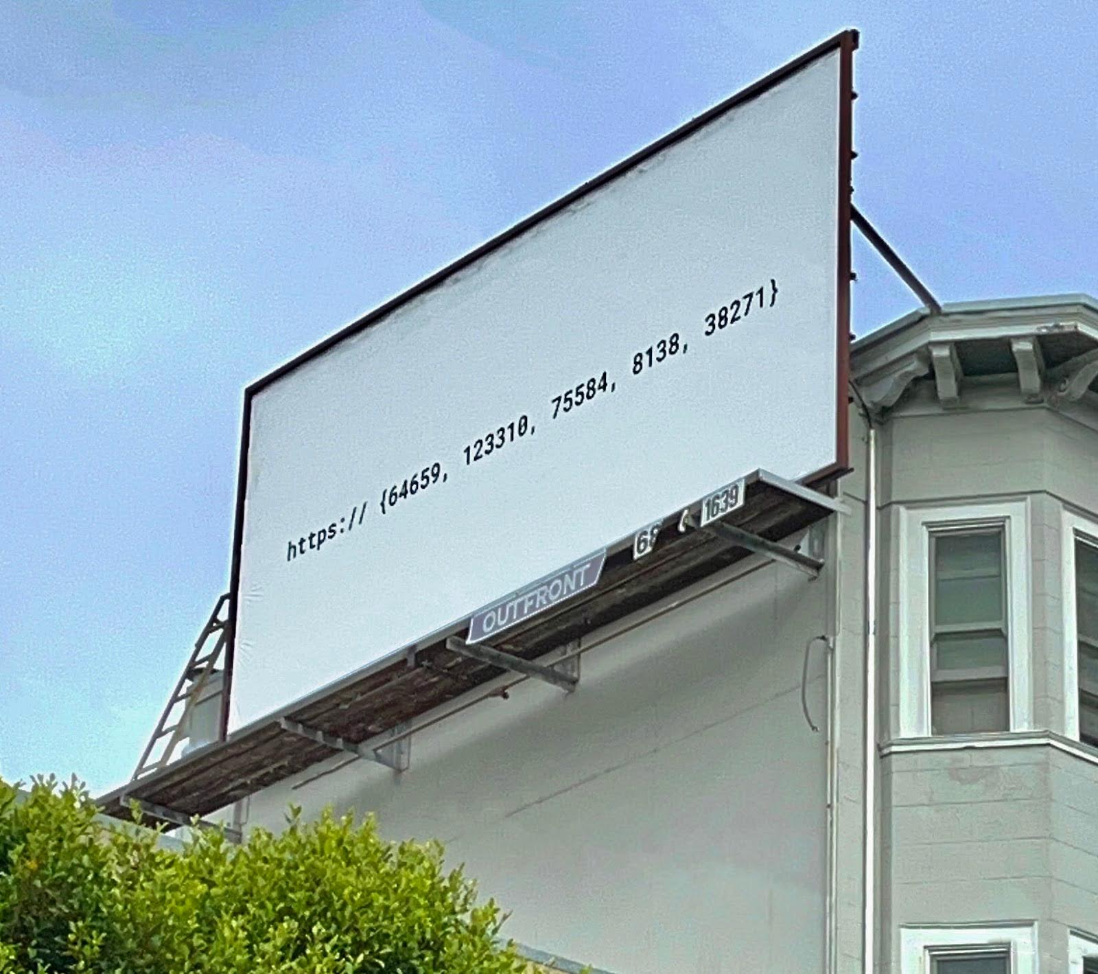 旧金山诺布山上的神秘招聘广告牌