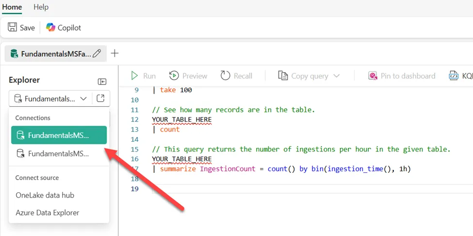 图10：自定义KQL查询集可连接多个数据源