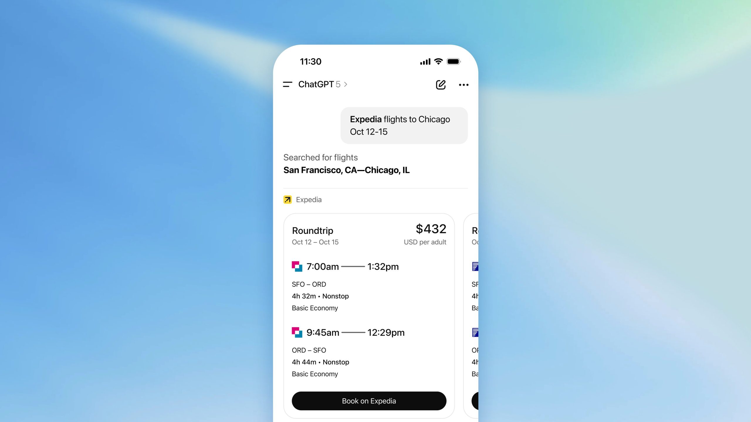 Expedia ChatGPT 应用旅行规划
