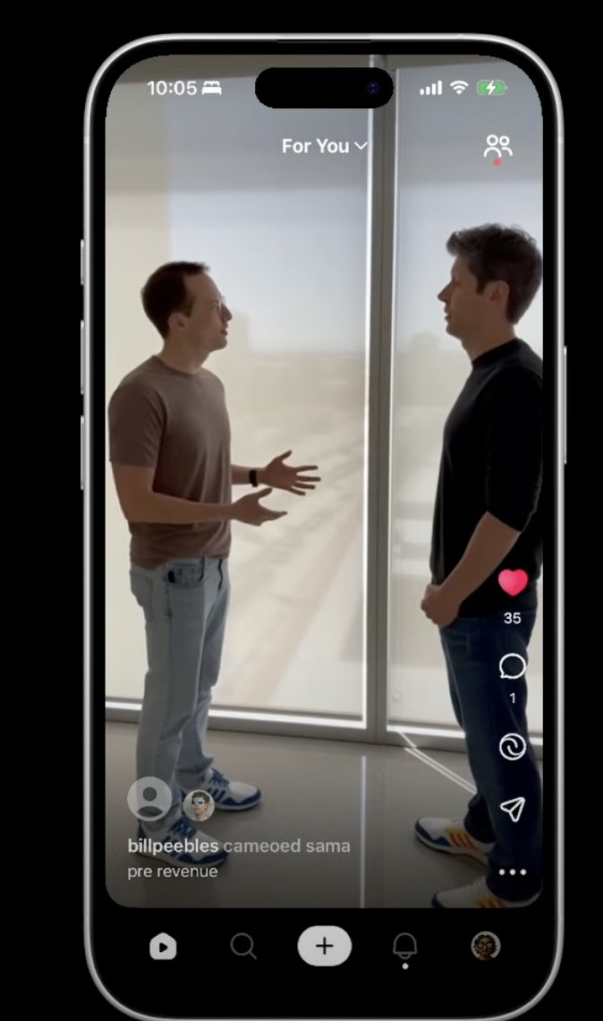 Sora App 客串功能示意图