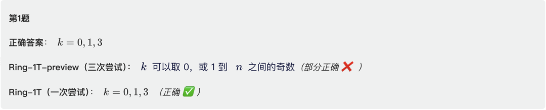 Ring-1T在国际数学奥林匹克竞赛（IMO 2025）中的解题表现截图