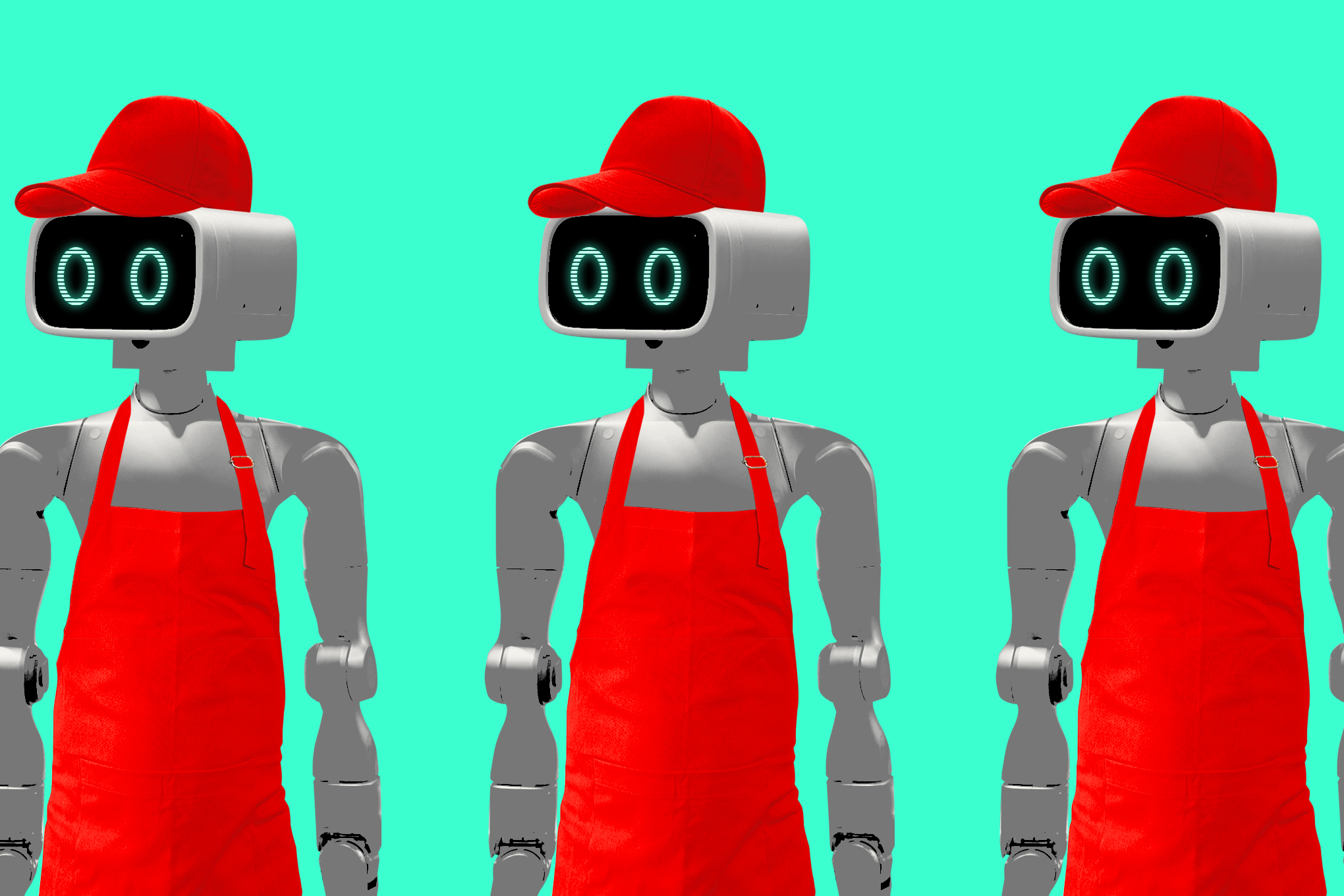 青少年机器人工作