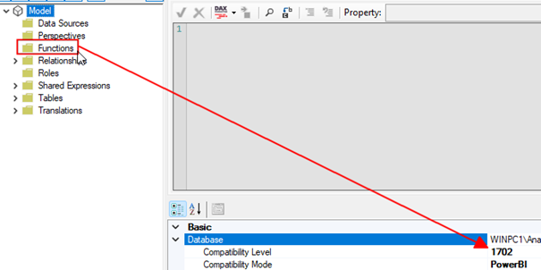 图2 – 使用Tabular Editor升级数据库兼容级别