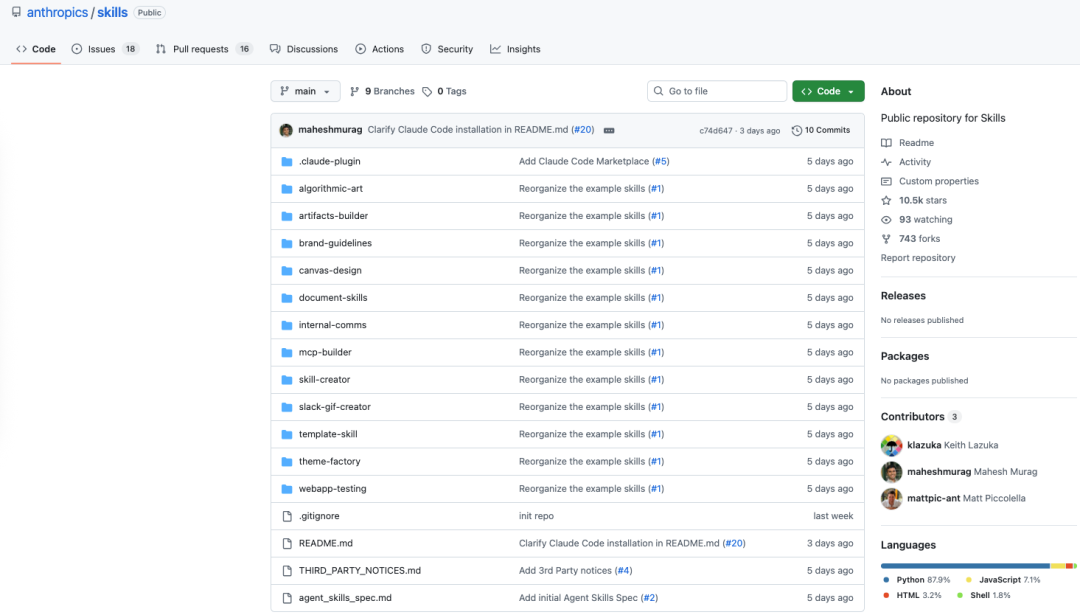 Claude Agent Skills GitHub仓库