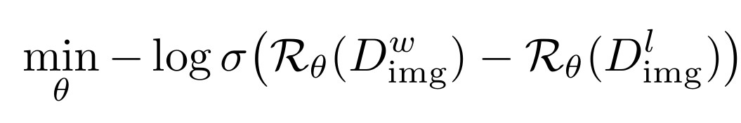 DocReward模型训练采用的Bradley-Terry损失函数示意图