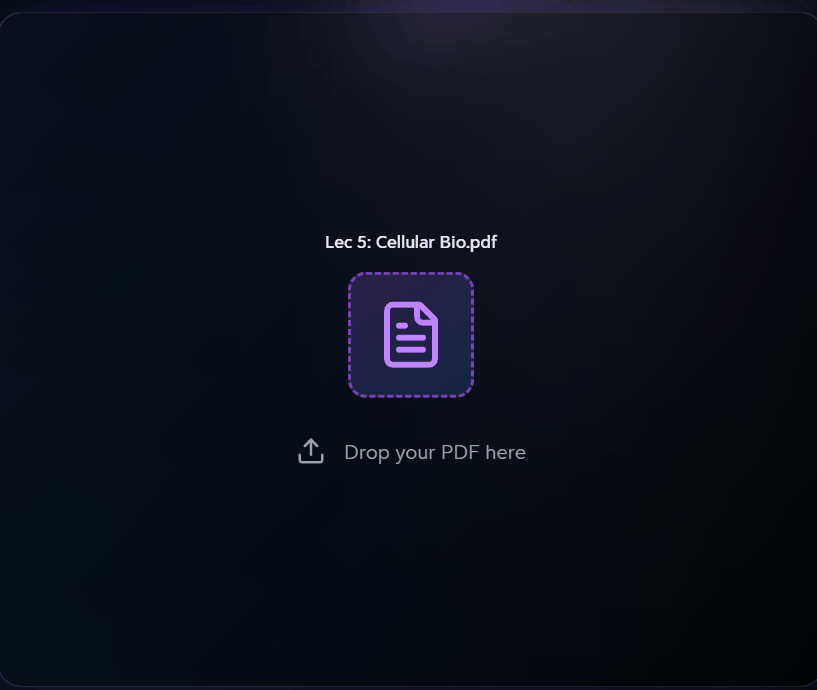 Turbo AI官网演示，文件上传后可立即转化为笔记