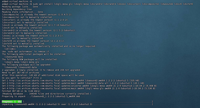 Conda依赖安装命令执行截图