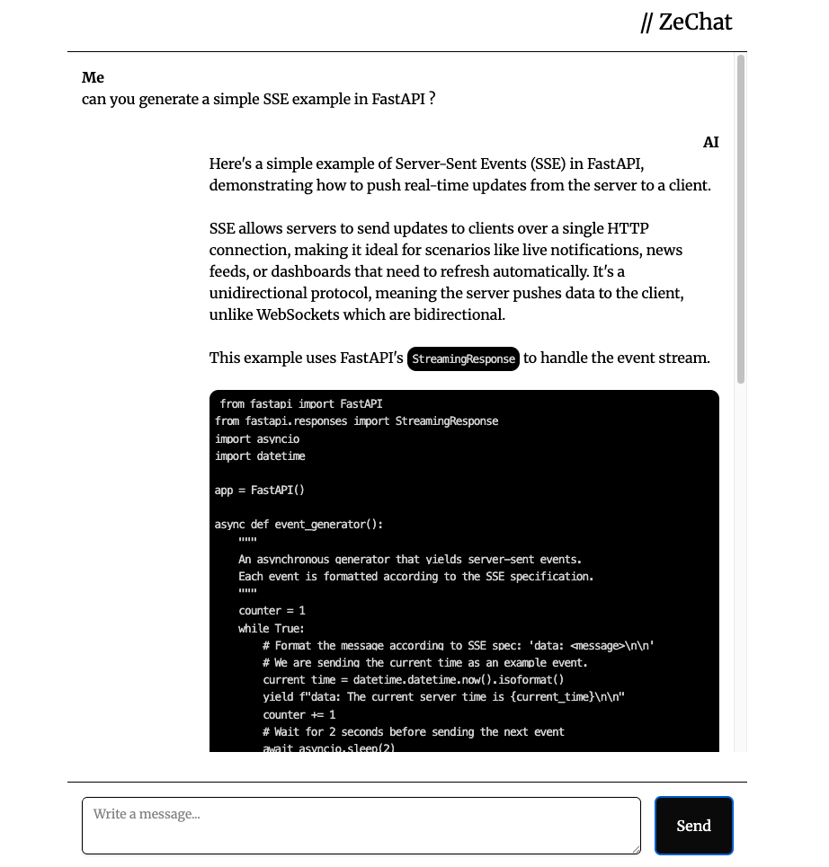 代码片段生成演示