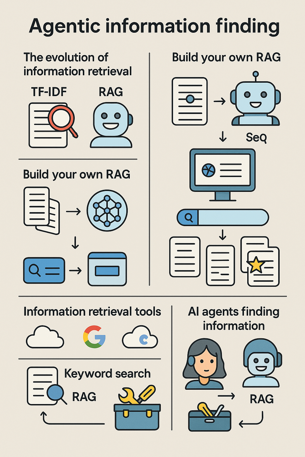 图1：智能体信息检索流程示意图