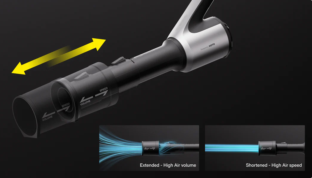 Hoto新款无线吹叶机：极简设计兼具强劲性能，轻松应对庭院清扫