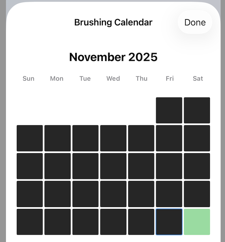 移除日期数字后的网格
