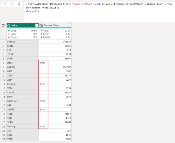 图6 – 先尝试将值转换为数字时出现的错误
