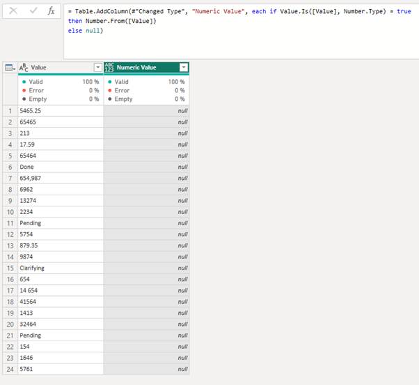 图5 – 尝试Value.Is()函数的结果